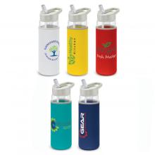 Elixir Glass Bottle - Neoprene Sleeve Drink Bottles- Glass from Challenge Marketing NZ