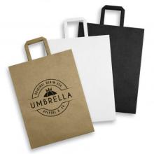 Extra Large Flat Handle Paper Bag Portrait Paper Bags from Challenge Marketing NZ