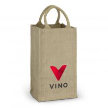 Jute Four Bottle Wine Carrier Jute Bags from Challenge Marketing NZ