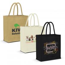 Lanza Jute Tote Bag - Colour Match Shopping Bags from Challenge Marketing NZ