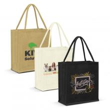 Lanza Jute Tote Bag - Colour Match Shopping Bags from Challenge Marketing NZ