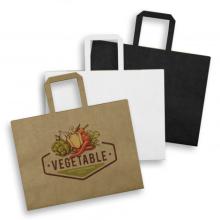 Large Flat Handle Paper Bag Landscape Paper Bags from Challenge Marketing NZ