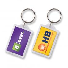 Lens Key Ring - Rectangle Key Rings from Challenge Marketing NZ