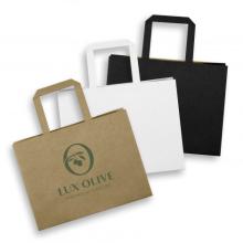 Medium Flat Handle Paper Bag Landscape Paper Bags from Challenge Marketing NZ