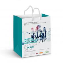 Medium Laminated Paper Carry Bag - Full Colour Paper Bags from Challenge Marketing NZ