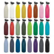 Mirage Powder Coated Vacuum Bottle - Push Button Lid Drink Bottles- Metal from Challenge Marketing NZ