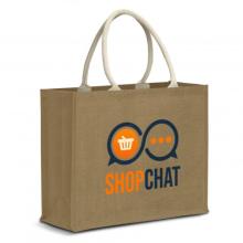 Modena Starch Jute Tote Bag Jute Bags from Challenge Marketing NZ