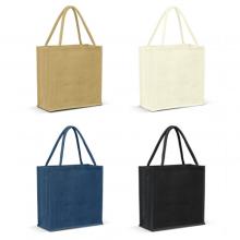 Monza Jute Tote Bag - Colour Match Shopping Bags from Challenge Marketing NZ