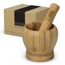 NATURA Bamboo Mortar and Pestle Kitchen from Challenge Marketing NZ