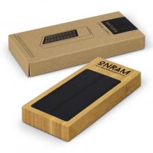 NATURA Bamboo Solar Power Bank Power Banks from Challenge Marketing NZ