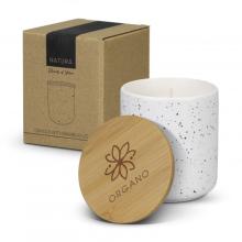 NATURA Candle with Bamboo Lid Personal & Health Beauty from Challenge Marketing NZ