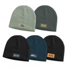 Nebraska Cable Knit Beanie with Patch Beanies from Challenge Marketing NZ