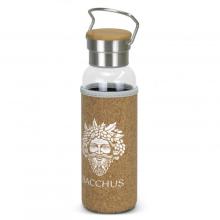 Nomad Glass Bottle - Cork Sleeve Drink Bottles- Glass from Challenge Marketing NZ