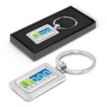 Rectangular Metal Key Ring Key Rings from Challenge Marketing NZ