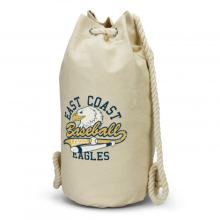 Riverside Canvas Barrel Bag Bamboo Cotton & Calico from Challenge Marketing NZ