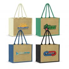 Torino Jute Tote Bag Shopping Bags from Challenge Marketing NZ