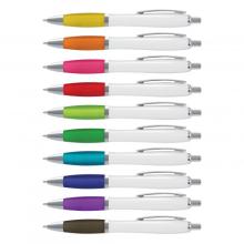 Vistro Pen - White Barrel Pens - Plastic from Challenge Marketing NZ