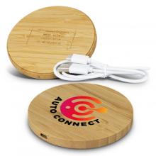 Vita Bamboo Wireless Charger - Round Wireless Chargers from Challenge Marketing NZ