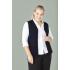 Womens Button Front Knit Vest - CK961LV Health & Aged Care from Challenge Marketing NZ