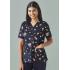 Womens Printed Space Party Scrub Top - CST148LS Medical Scrubs from Challenge Marketing NZ