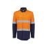 Mens Orange Flame Lightweight Ripstop Spliced Shirt - Hoop Taped - ZW180 Shirts from Challenge Marketing NZ