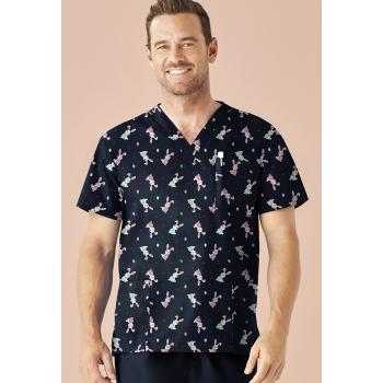 Mens Easter V-Neck Short Sleeve Scrub Top - CST152MS