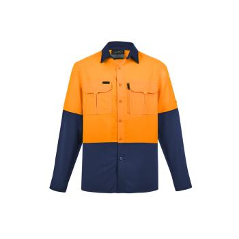 Mens Hi Vis Outdoor Long Sleeve Shirt - ZW468