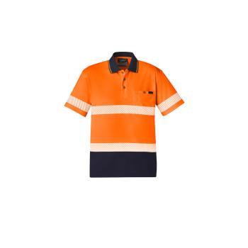 Unisex Hi Vis Segmented Tape Short Sleeve Polo - ZH535