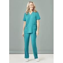 Womens Avery V-Neck Scrub Top - CST941LS Medical Scrubs from Challenge Marketing NZ