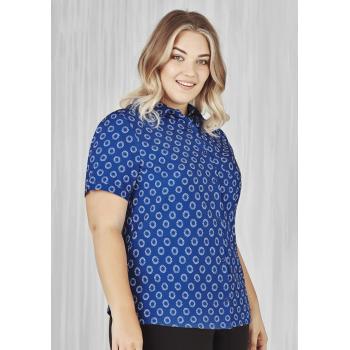 Womens Florence Daisy Print Short Sleeve Shirt - CS948LS