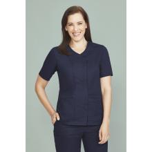 Womens Parks Zip Front Crossover Scrub Top - CST240LS Medical Scrubs from Challenge Marketing NZ