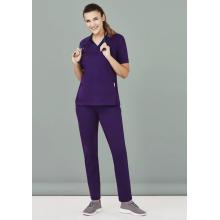 Womens Riley Stretch Scrub Top - CST043LS Medical Scrubs from Challenge Marketing NZ