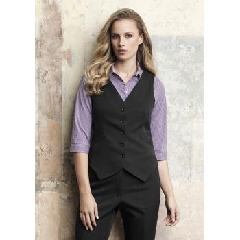 Peaked Vest with Knitted Back Womens - 50111