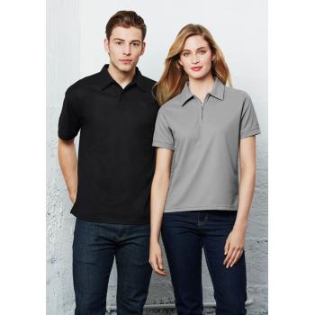 Womens Micro Waffle Short Sleeve Polo - P3325