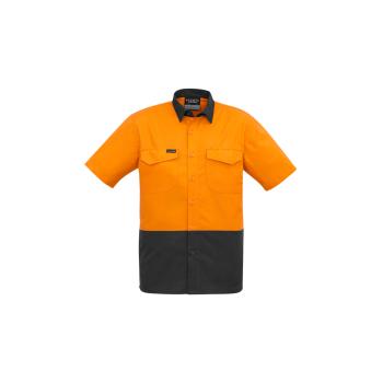 Mens Rugged Cooling Hi Vis Short Sleeve Shirt - ZW815