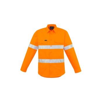 Mens Hi Vis Hoop Taped Long Sleeve Shirt - ZW640