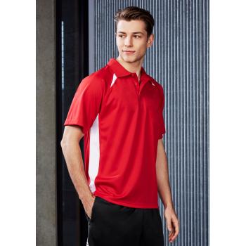 Mens Splice Short Sleeve Polo - P7700