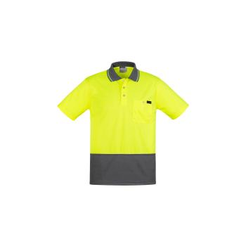 Mens Hi Vis Comfort Back Short Sleeve Polo - ZH415