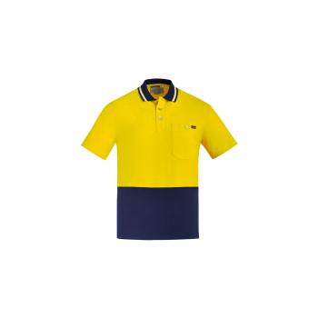 Mens Hi Vis Cotton Short Sleeve Polo - ZH435