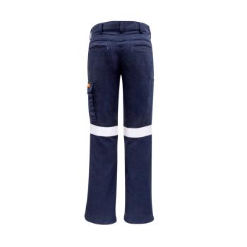 Womens Orange Flame Taped Cargo Pant - ZP522