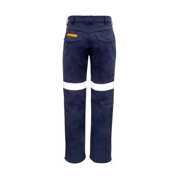 Mens Orange Flame Traditional Style Taped Work Pant - ZP523
