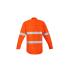 Mens Orange Flame Hi Vis Open Front Shirt - Hoop Taped - ZW145 Shirts from Challenge Marketing NZ