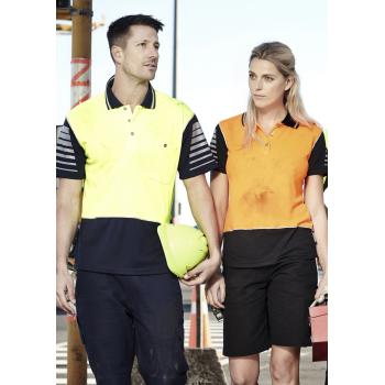 Mens Hi Vis Zone Short Sleeve Polo - ZH236