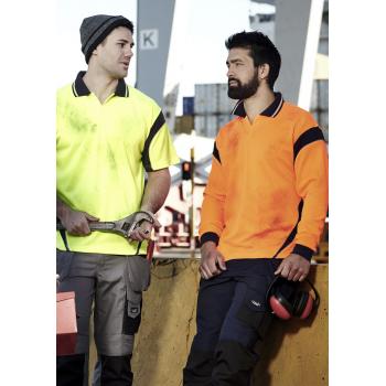 Mens Hi Vis Aztec Short Sleeve Polo - ZH248