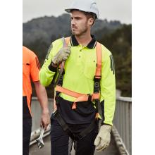 Mens Hi Vis Flux Long Sleeve Polo - ZH310 Shirts from Challenge Marketing NZ