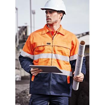 Mens Hi Vis Cotton Drill Jacket - ZJ590