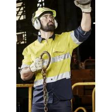 Mens Rugged Cooling HI Vis Taped Long Sleeve Shirt - ZW129 Shirts from Challenge Marketing NZ