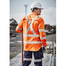 Mens Hi Vis X Back Taped Long Sleeve Shirt - ZW690 Shirts from Challenge Marketing NZ