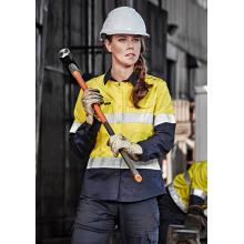 Womens Rugged Cooling HI Vis Taped Long Sleeve Shirt - ZW720 Shirts from Challenge Marketing NZ