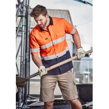 Mens Rugged Cooling HI Vis Taped Short Sleeve Shirt - ZW835 Shirts from Challenge Marketing NZ